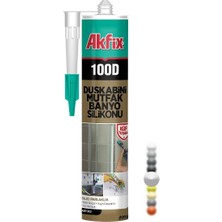 Akfix Duşakabin Silikonu Şeffaf 280 ml