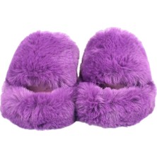 SİA ÇANTA EVA COMFORTLİNE KAYDIRMAZ TABAN KÜRKLÜ ÇEYİZ TERLİK ÜŞÜMEYEN AYAKLAR TÜYLÜ KADIN TERLİK