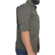 Akıncı Askeri Malzeme Outdoor Gömlek Rıb Stop Kumaş Taktik Gömlek Haki Renk