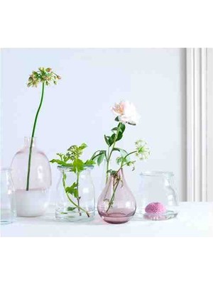 IKEA Akdeniz Sannolık Pembe 17 cm Cam Vazo