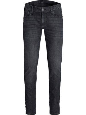 Jack & Jones Denim Pantolon Erkek Dar Paça Günlük Stil Siyah Desenli Model