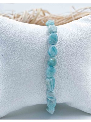 NehirTaş Sertifikalı   Amazonit Tımbıl Küçük Boy Doğal Taş Bileklik