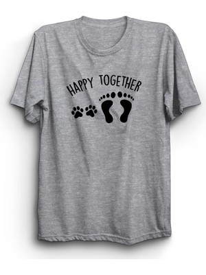 The Fame Happy Together, Birlikte Mutluyuz, Pati ve Ayak, Paw, Cat, Dog Tişört