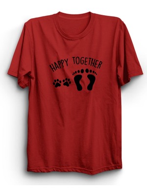 The Fame Happy Together, Birlikte Mutluyuz, Pati ve Ayak, Paw, Cat, Dog Tişört