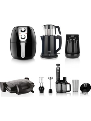 Schafer Muhteşem 5 Li Kea Set-Siyah