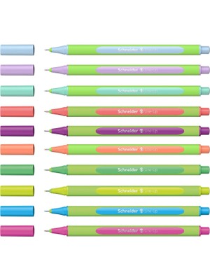 Schneider Line Up 0.4mm Pastel Tükenmez Kalem Metal Tüp 10'lu Set SCT951