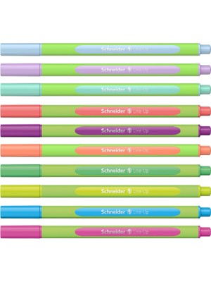 Schneider Line Up 0.4mm Pastel Tükenmez Kalem Metal Tüp 10'lu Set SCT951