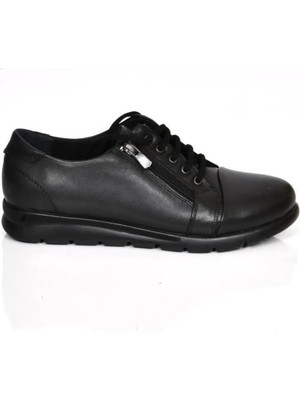 Scavıa 099 Zenne Günlük Ortapedık Sıyah Ayakkabı