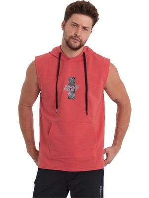 Adams Erkek Kapüşonlu Kanguru Cepli Kolsuz Sweatshirt