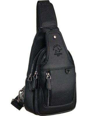 West Polo Unisex Su Geçirmez Spor Çapraz Ayarlanabilir Askılı Içi Astarlı El Göğüs ve Omuz Çantası 5 Bölmeli
