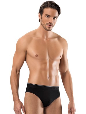 Erdem Kadın Siyah Slip İç Çamaşırı İnce Kumaş 3'lü Paket Rahat Kullanım