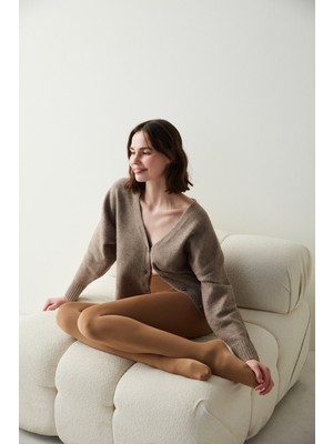 Penti Termal Külotlu Çorap Kadın Polar İç Yüzeyle Sıcak Tutan Yumuşak 1 Adet Ten Rengi