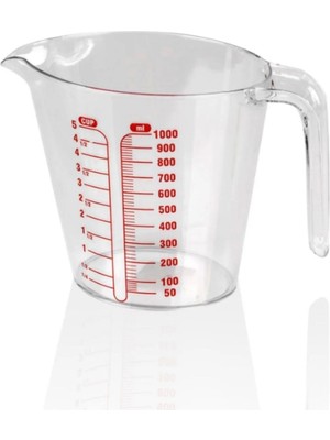 Sunplast Neon Dereceli Ölçü Kabi 1000 ml Yüksek Kaliteli Sağlığa Zararsız Malzeme ile