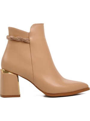 Ayakmod 248029 Nude Içi Polarlı Kadın Topuklu Bot