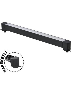 Forlife Siyah Kasa Opak Difüzörlü Ray Armatürü