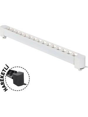 Forlife Beyaz Kasa Beyaz Lensli Hareketli Ray Armatürü