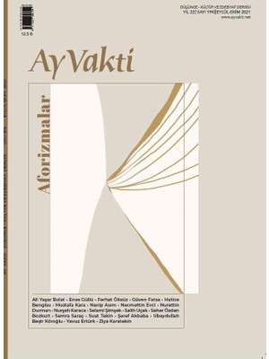 Ay Vakti 194. Sayı Eylül - Ekim 2021