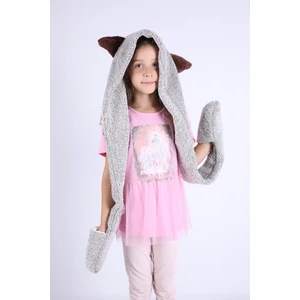 Babyhola Kız Erkek Babyhola Kız Erkek Çocuk Kulaklı Peluş Bere Cep Eldivenli Kışlık 1300