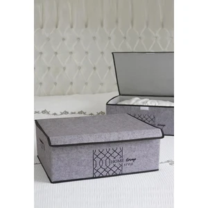 Keçe Kapaklı Çok Amaçlı Baza Kutu 50*40*19 cm