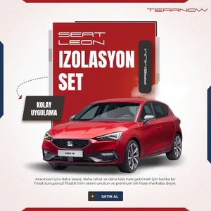 Tear Now Seat Leon Mk4 (2020-2024) Torpido-Kapı Içi Izolasyon Seti - Siyah