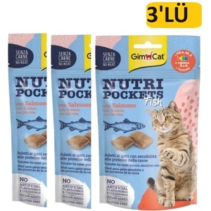 Kedi Ödül Tableti Nutripockets Somonlu Balık 60 gr 3'lü