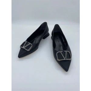 Eylüls Shoes Kadın Kalın Topuklu Tokalı Ayakkabı