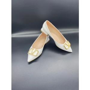 Eylüls Shoes Kadın Kalın Topuklu Tokalı Ayakkabı