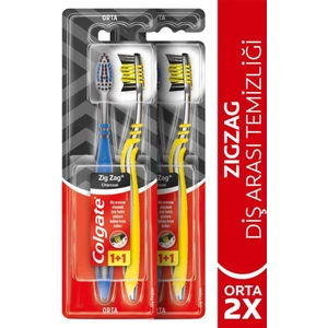 Zigzag Charcoal Diş Arası Temizliği Orta Diş Fırçası 1+1 x 2