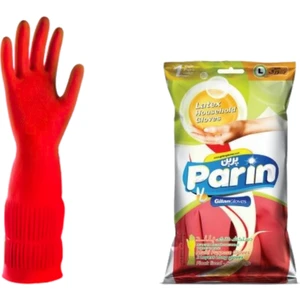 Uzun Konçlu Lateks Bulaşık ve Temizlik Eldiveni, Large, 1 Çift