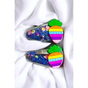 2 Li Pullu Figürlü Çıt Çıt Çocuk Toka Seti