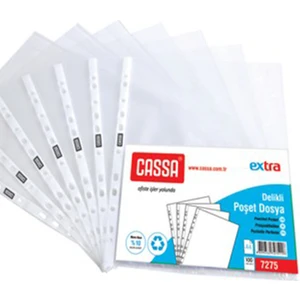 Extra Şeffaf Poşet Dosya 5X100 500 Adet