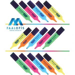 Highlighter Fosforlu Kalem 5 Adet Karışık Renk