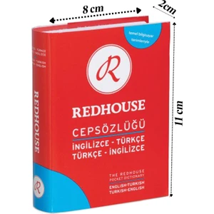Redhouse Türkçe Ingilizce Cep Sözlüğü Mavi 493 Sayfa 1 Adet 22.000 Red House Ingilizce Sözlük Mini Boy Cep