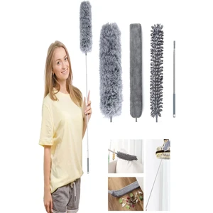 Fine Clean Mikrofiber Manyetik Anti Statik Uzayabilen Saplı Bükülebilen Toz Alma 3’ lü Full Set