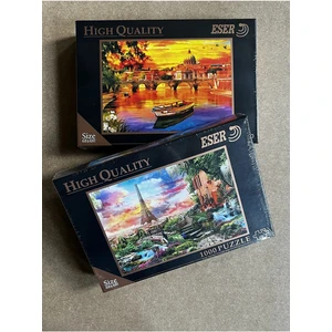2 Adet 1000*1000 Puzzle Manzara