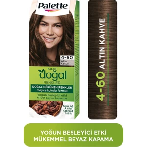Doğal Renkler 4-60 Altın Kahve Saç Boyası Kakao Yağı & Yulaf Çekirdeği Özü İle