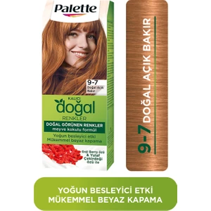 Doğal Renkler 9-7 Doğal Açık Bakır Saç Boyası Goji Berry Özü & Yulaf Çekirdeği Özü İle