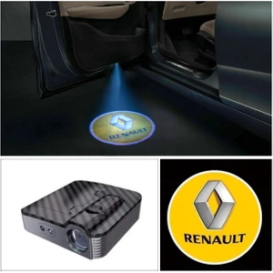 Renault Kapı Altı Işıklı Hayalet Logo Yapıştırmalı Pilli Ürün 2ADET Ücretsiz Hızlı Kargo