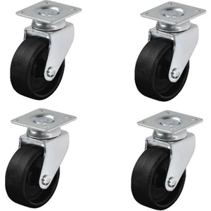 4 Adet Hts Döner Tablalı Mobilya Tekeri Tekerlek Çap : 49 mm Kod : 311
