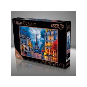1000 Parça Puzzle Paris ve Yağmur 68x48 cm Kaliteli Mukavva ile Uzun Süreli Kullanım
