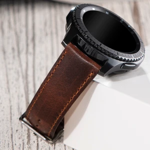 Samsung Galaxy Watch 4 - 5 - 6 / Watch 6 Classic 40MM 43MM 44MM 47MM Watch 5 / Watch 5 Pro 40 44 45 Watch 4 40 42 44 46MM 20MM Deri Kordon Kahverengi