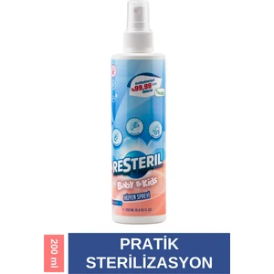 Resteril Hijyen Spreyi Baby&Kids 200ml Bebek Yenidoğan Dezenfektan Sprey Biberon Emzik Temizleyici