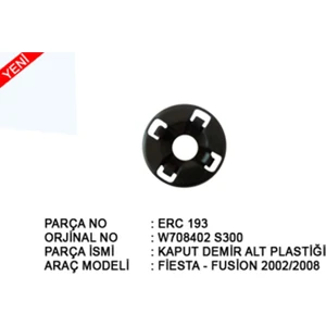 Ford Fiesta 02-08 Kaput Demir Alt Klipsi