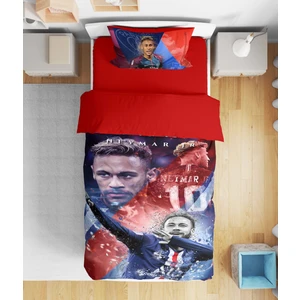 Erayshome Neymar Jr 3D Çarşafsız Tek Kişilik Nevresim Takımı