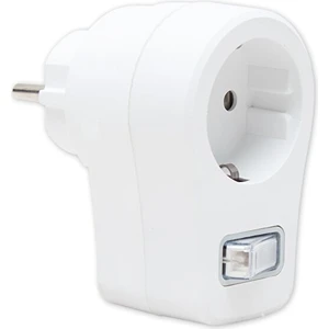 Topraklı Pirizli Tekli Beyaz Anahtarlı Akım Korumalı Priz (10A 2500W)
