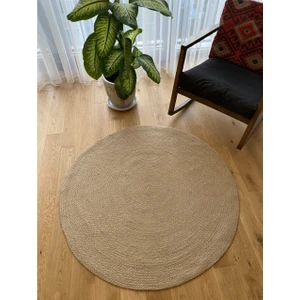 Halı Satıcısı Jüt Halı El Yapımı Daire  MODEL:305