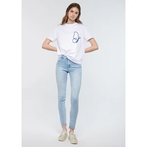 Kadın Tess Açık Mavi Gold Shape Jean Pantolon 100328-81241
