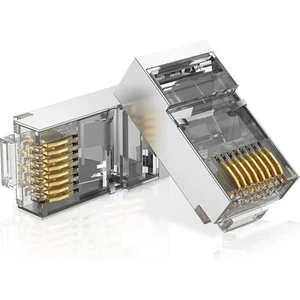 BK Teknoloji Yeni Nesil Delikli Ez RJ45 Cat6 Metal Jak Konnektör 10’lu Paket