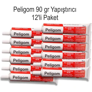 Pelikan Peligom Kuvvetli Sıvı Yapıştırıcı 90 gr Metal Tüp 12 Li Paket