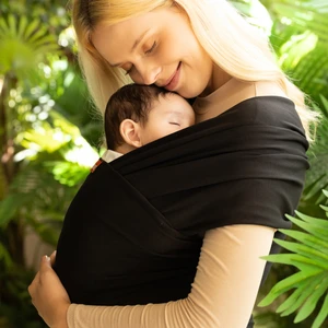 Wrap Sling - Pamuklu Esnek Bebek Taşıma Şalı - Yenidoğan Bebeklerin Ihtiyacı Olan Ten Teması ve M Pozisyonu